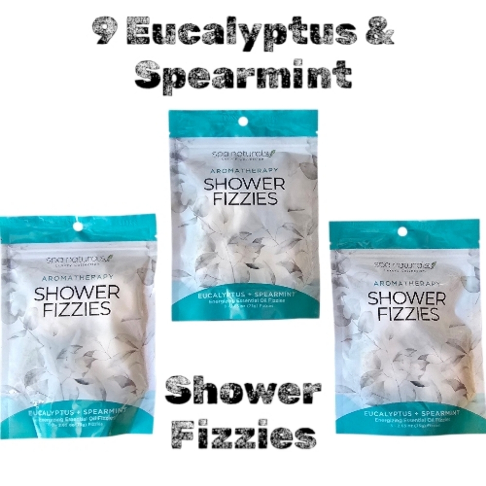 9 Pack Eucalyptus & Spearmint Shower Fizzies